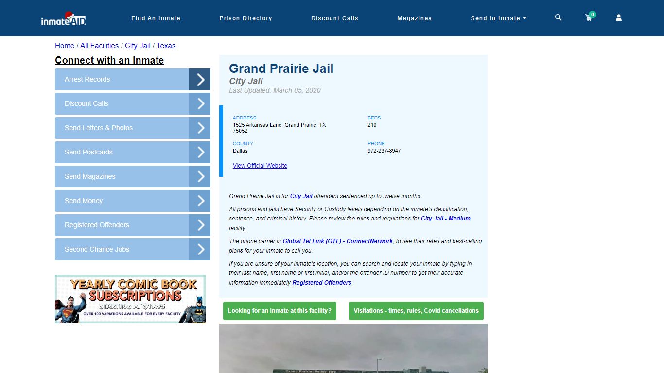 Grand Prairie Jail | Inmate Locator